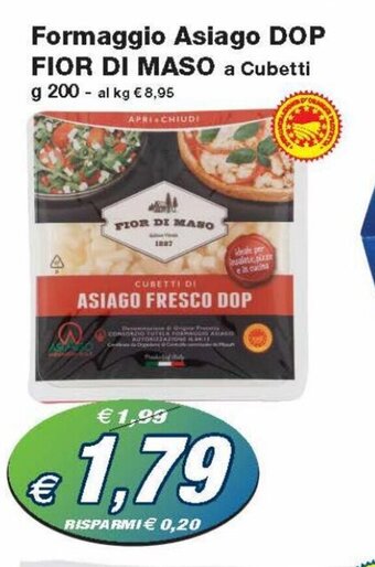 Prix Quality Fior di Maso Formaggio Asiago DOP 200g offerta