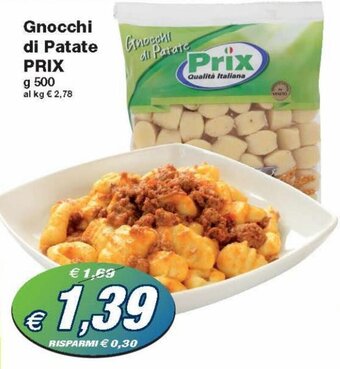 Prix Quality Prix Gnocchi di Patate 500g offerta