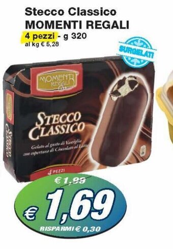 Prix Quality Momenti Regali Stecco Classico 4 pezzi 320g offerta