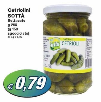 Prix Quality Sottà Cetriolini 290g offerta
