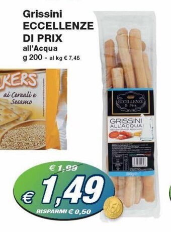 Prix Quality Eccellenze di Prix Grissini 200g offerta