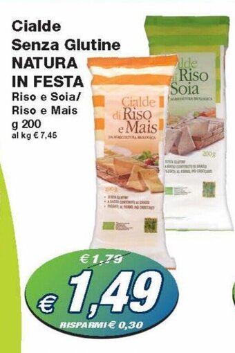 Prix Quality Natura in Festa Cialde Senza Glutine 200g offerta