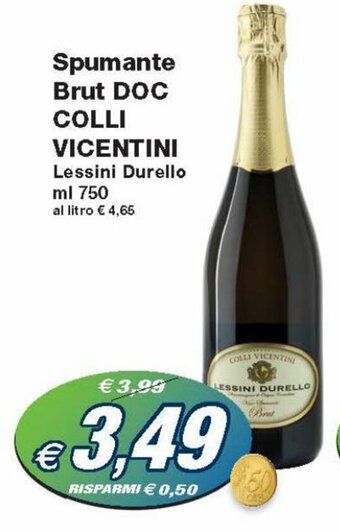 Prix Quality Colli Vicentini Spumante Brut DOC 750 ml offerta