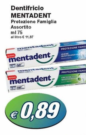 Prix Quality Mentadent Dentifricio 75 ml offerta