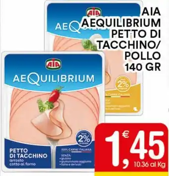 Gecop Aia aeQuilibrium Petto di Tacchino/Pollo 140 gr offerta