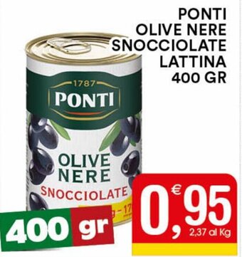 Gecop Ponti Olive Nere Snocciolate Lattina 400 gr offerta