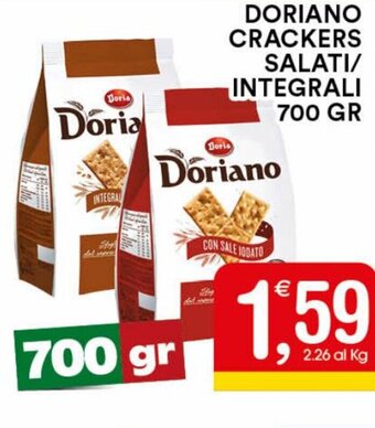 Gecop Doriano Crackers Salati/Integrali 700 gr offerta