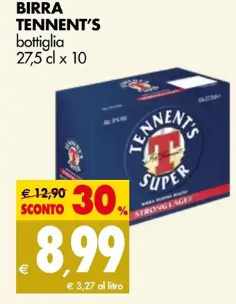 Tigros Birra Tennent's 27,5cl x 10 offerta