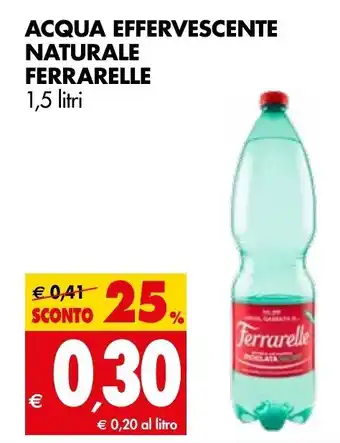 Tigros Acqua Effervescente Naturale Ferrarelle 1,5L offerta