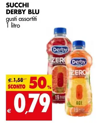Tigros Succhi Derby Blu 1L offerta
