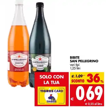 Tigros Bibite San Pellegrino 1,25L offerta