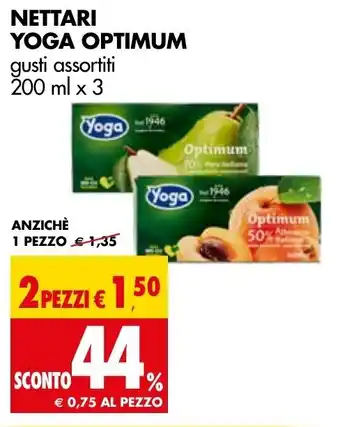Tigros Nettari Yoga Optimum 200ml x 3 offerta