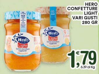 Gecop Hero Confetture Light vari gusti 280 gr offerta