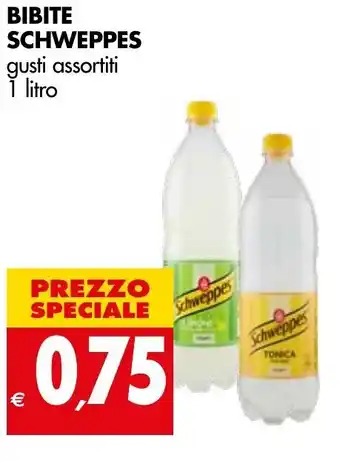 Tigros Bibite Scweppes 1L offerta