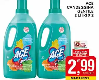 Gecop Ace Candeggina Gentile 2 litri x 2 offerta