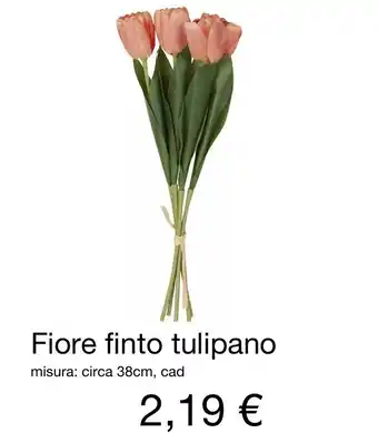 KiK Fiore finto tulipano 38cm, cad offerta