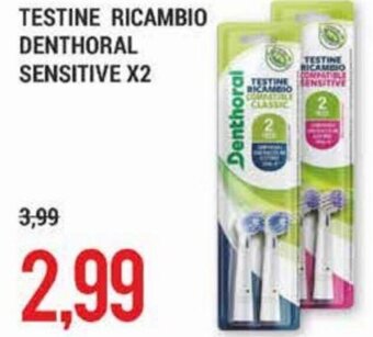 Testine Ricambio Denthoral Sensitive X2