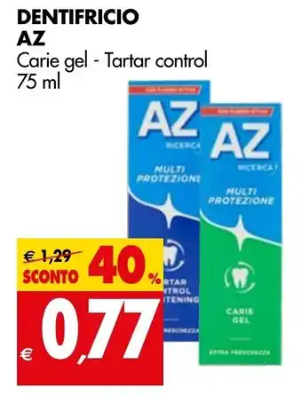 Tigros Dentifricio Az 75ml offerta