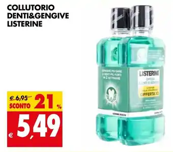 Tigros Collutorio Denti & Gengive Listerine offerta