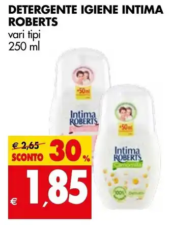 Tigros Detergente Igiene Intima Roberts 250ml offerta