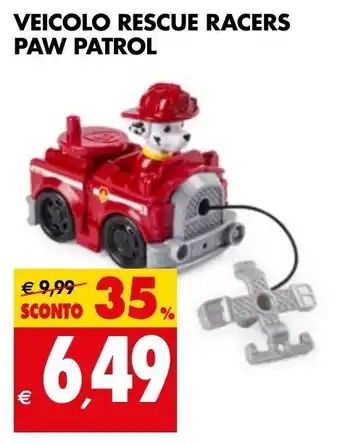 Tigros Veicolo Rescue Racers Paw Patrol offerta