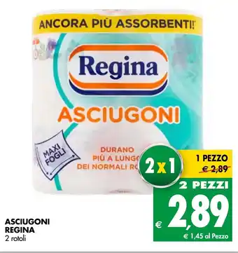 Tigros Asciugoni Regina 2 rotoli offerta
