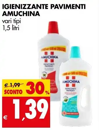 Tigros Igienizzante Pavimenti Amuchina 1,5L offerta