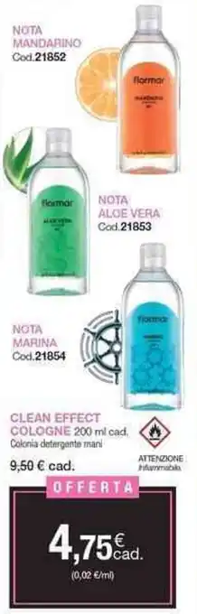 Stanhome Clean Effect Cologne 200 ml offerta