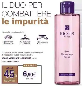 Kiotis Acqua Micellare Luminosità 200 ml