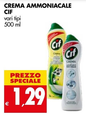 Tigros Crema Ammoniacale CIF 500ml offerta