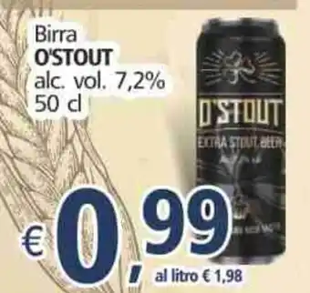 Alter Discount O'stout Birra alc. vol. 7,2% 50cl offerta