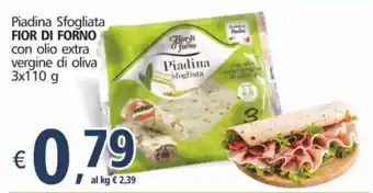 Alter Discount Fior Di Forno Piadina Sfogliata con olio extra vergine di oliva 3 x 110g offerta