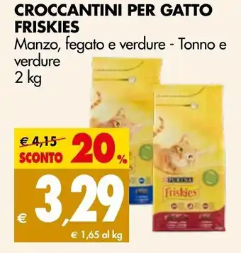 Tigros Croccantini Per Gatto Friskies 2kg offerta
