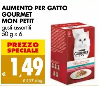 Tigros Alimento Per Gatto Gourmet Mon Petit 50g x 6 offerta