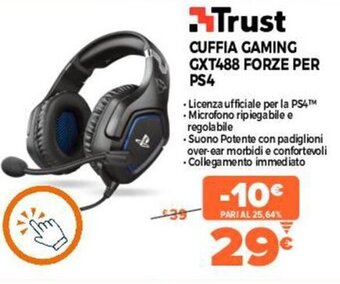 Trust Cuffia Gaming GXT488 Forze per PS4
