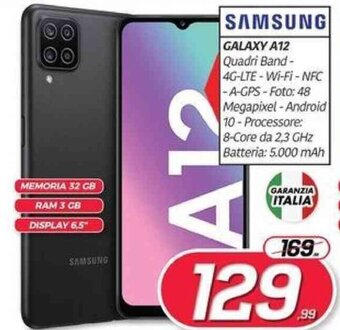 Telitaly Samsung Galaxy A12 offerta