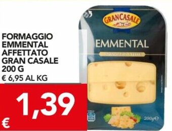 TuoDi Gran Casale Formaggio Emmental Affettato 200 g offerta