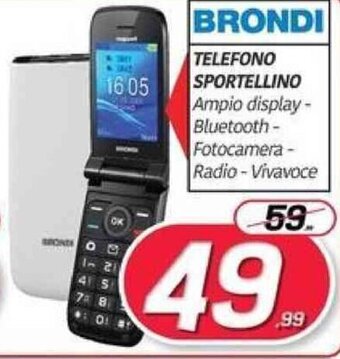 Telitaly Brondi Telefono Sportellino offerta