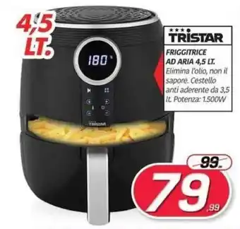 Telitaly Tristar Friggitrice Ad Aria 4,5 lt offerta