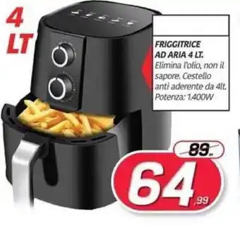 Telitaly Friggitrice Ad Aria 4 lt offerta