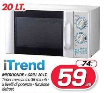 Silver Sharp Microonde 25 litri 900 W con Grill da 1000 W R40L offerta di  Tigros