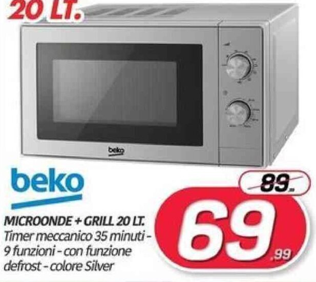 Beko Microonde + Grill 20 lt offerta di Telitaly