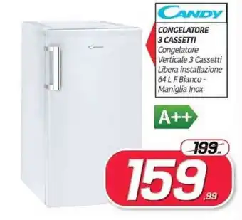 Telitaly Candy Congelatore 3 Cassetti offerta