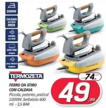 Telitaly Termozeta Ferro da Stiro con Caldaia offerta