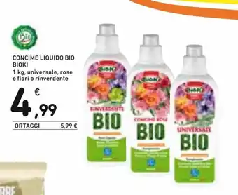 Spazio Conad Bioki Concime Liquido Bio 1kg offerta