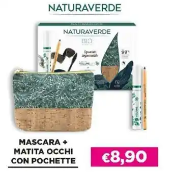 Acqua & Sapone Naturaverde Mascara + Matita Occhi con Pochette offerta