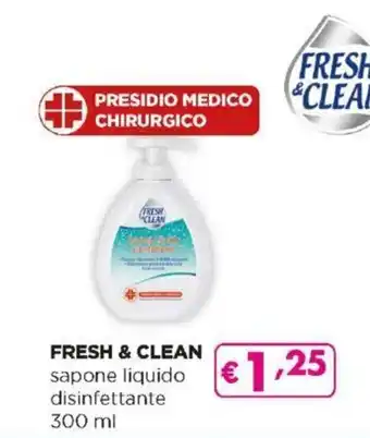 Acqua & Sapone Fresh & Clean Sapone Liquido disinfettante 300 ml offerta