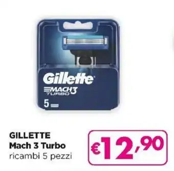 Acqua & Sapone Gillette Mach 3 Turbo 5 pezzi offerta
