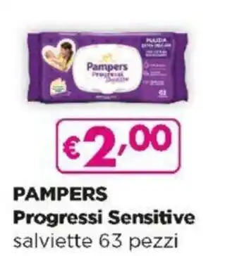 Acqua & Sapone Pampers Progressi Sensitive 63 pezzi offerta