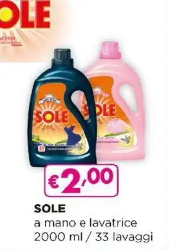 Acqua & Sapone Sole a mano e lavatrice 2000 ml / 33 lavaggi offerta